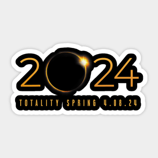2024 Solar Eclipse American Totality Spring 4.08.24 Sticker